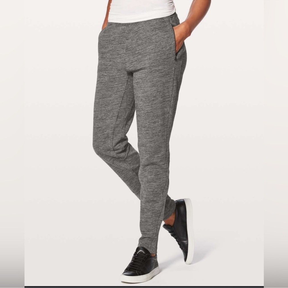 Lululemon Free To Roam Pants Heathered Core Dark Grey size 4